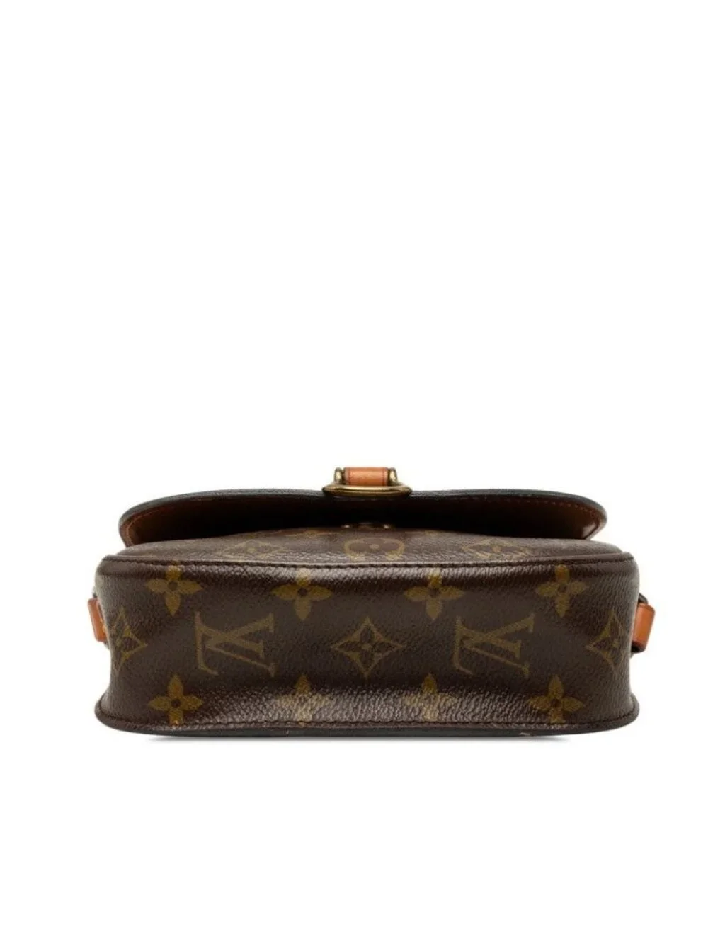 Louis Vuitton Monogram Saint Cloud PM Crossbody Shoulder Bag Brown Leather